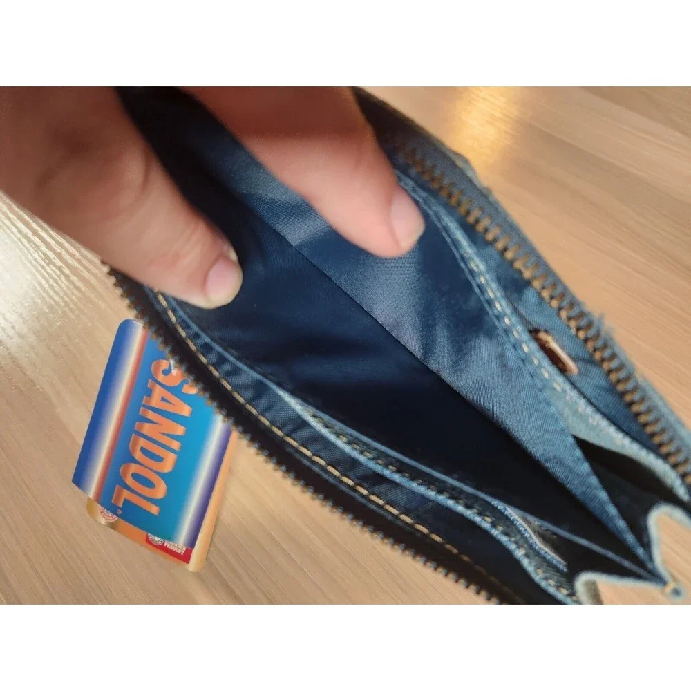 Texas‎ A&M University Aggies Sandol Jean Denim Wallet Pocket Zips Card Slots
